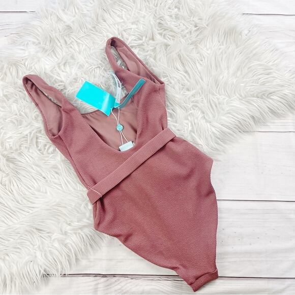 Melissa Odabash Rio CR Ridges Mocha Swimsuit Size IT 40 / US 4 - Picture 3 of 9